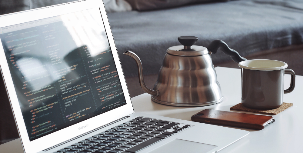 Computer and teapot